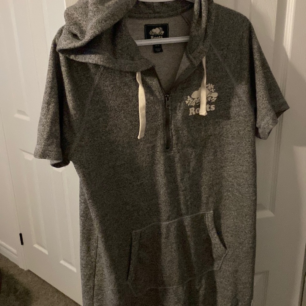 Roots Grey Sweater dress with hood